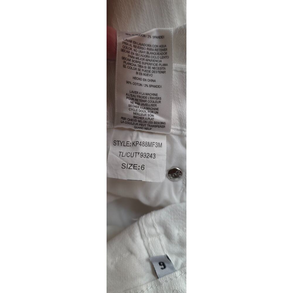 Kut from the Kloth Sienna Skinny White Jeans Size 6 Mid Rise Slimming - Picture 5 of 7